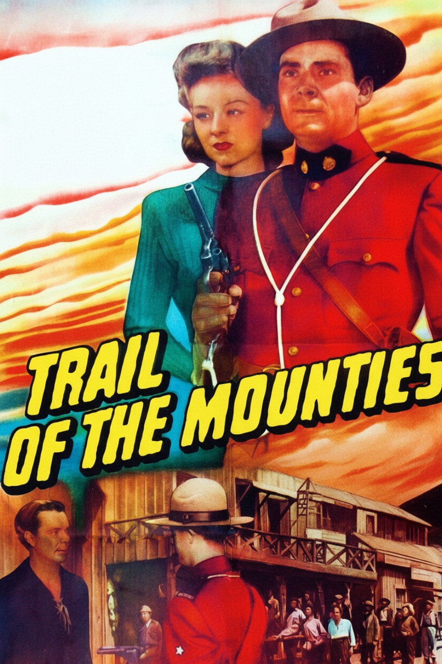 Trail of the Mounties movie poster print