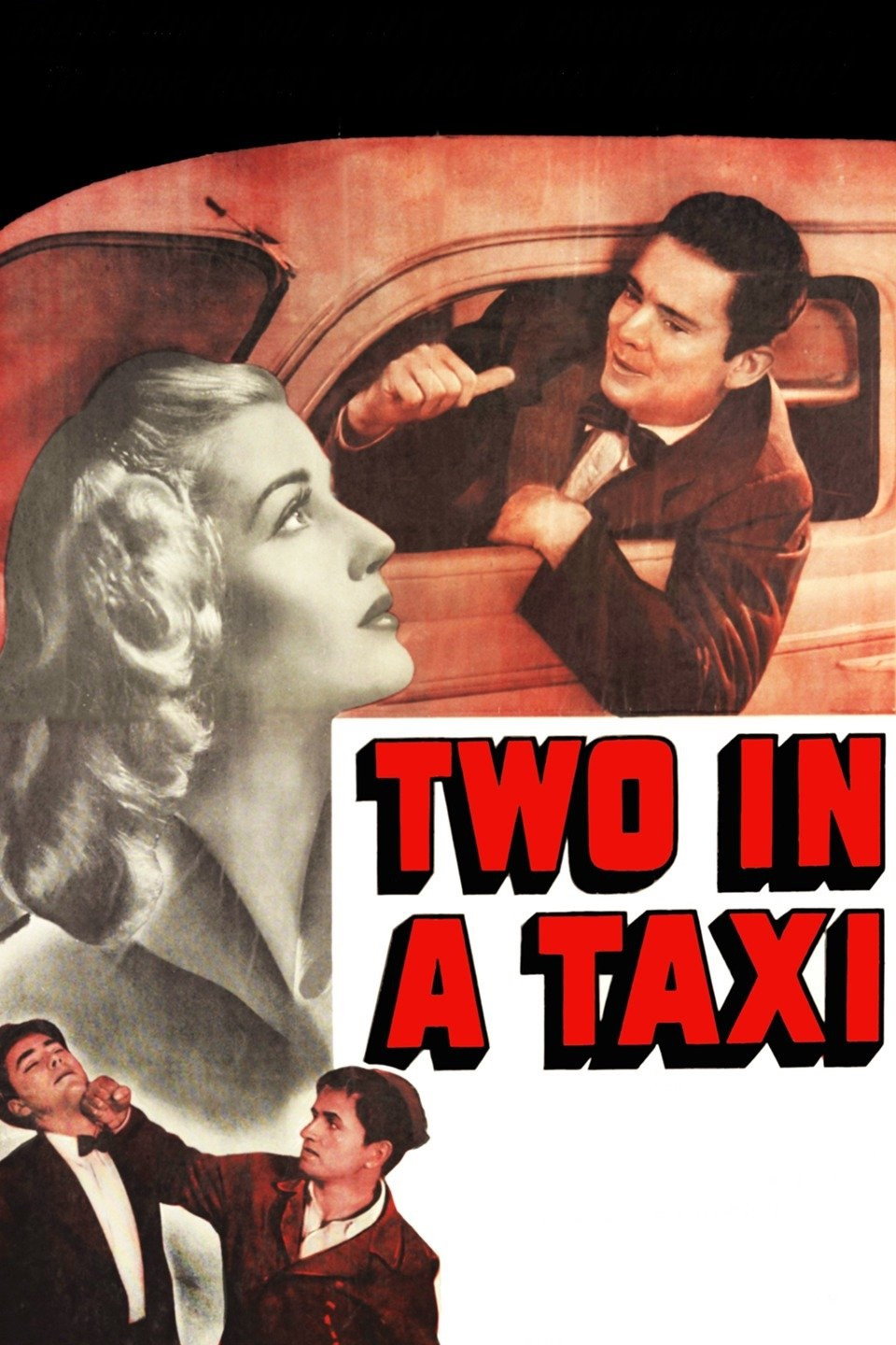 Two in a Taxi movie poster print