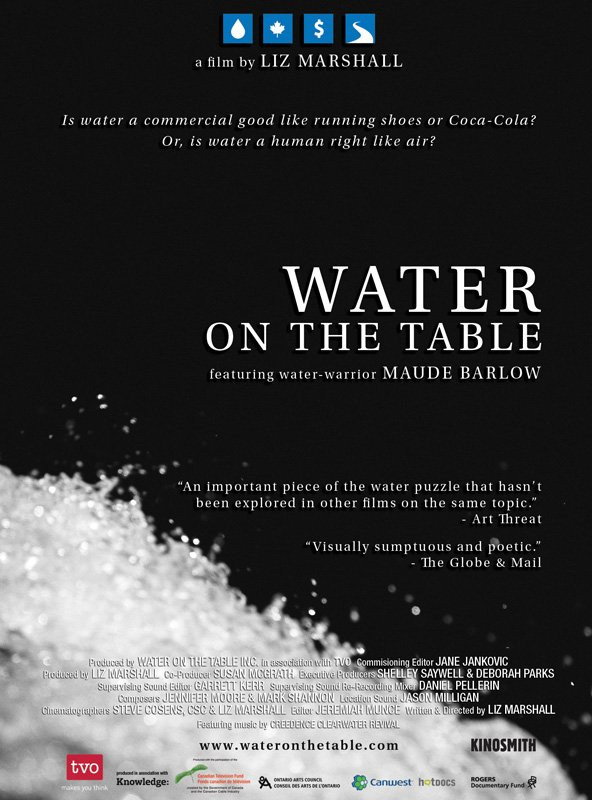 Water on the Table movie poster print