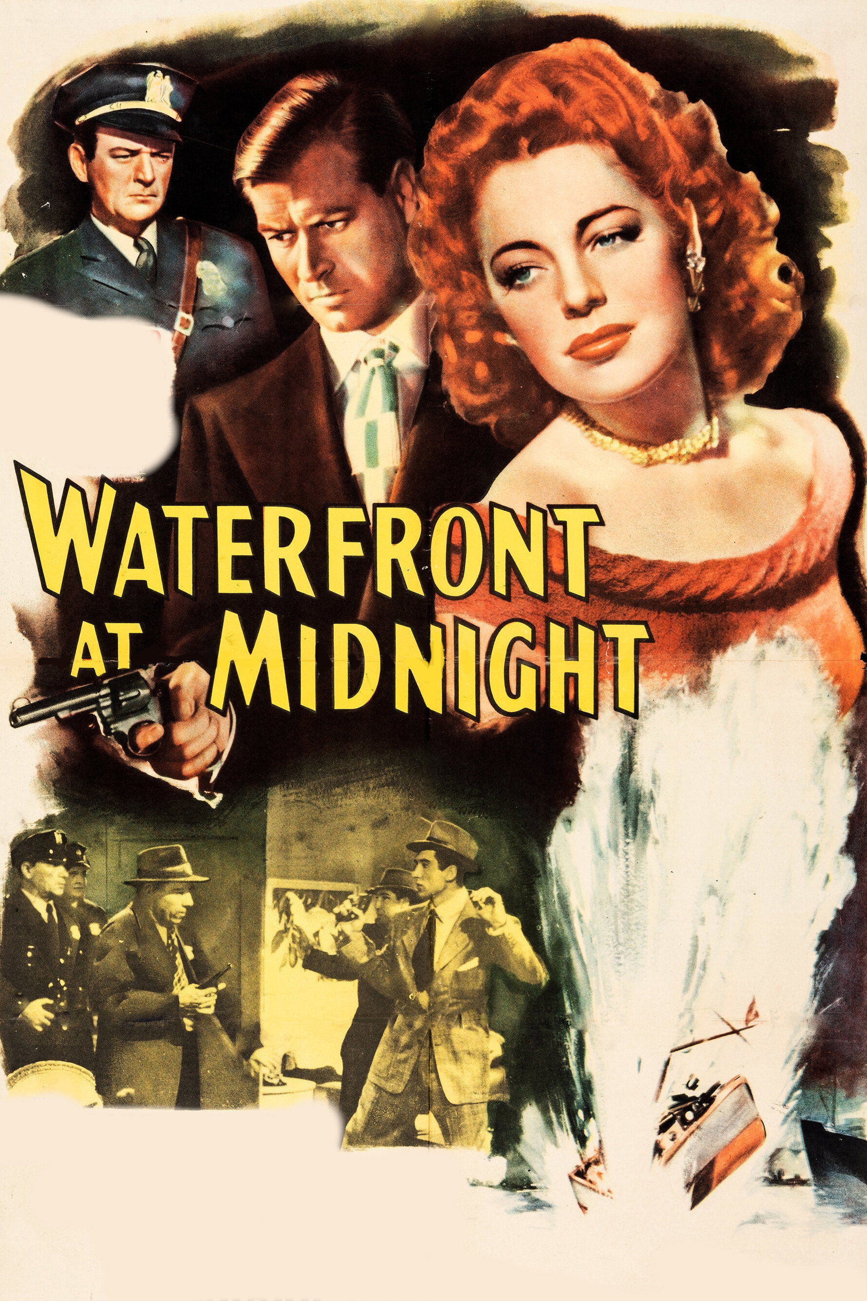 Waterfront at Midnight movie poster print