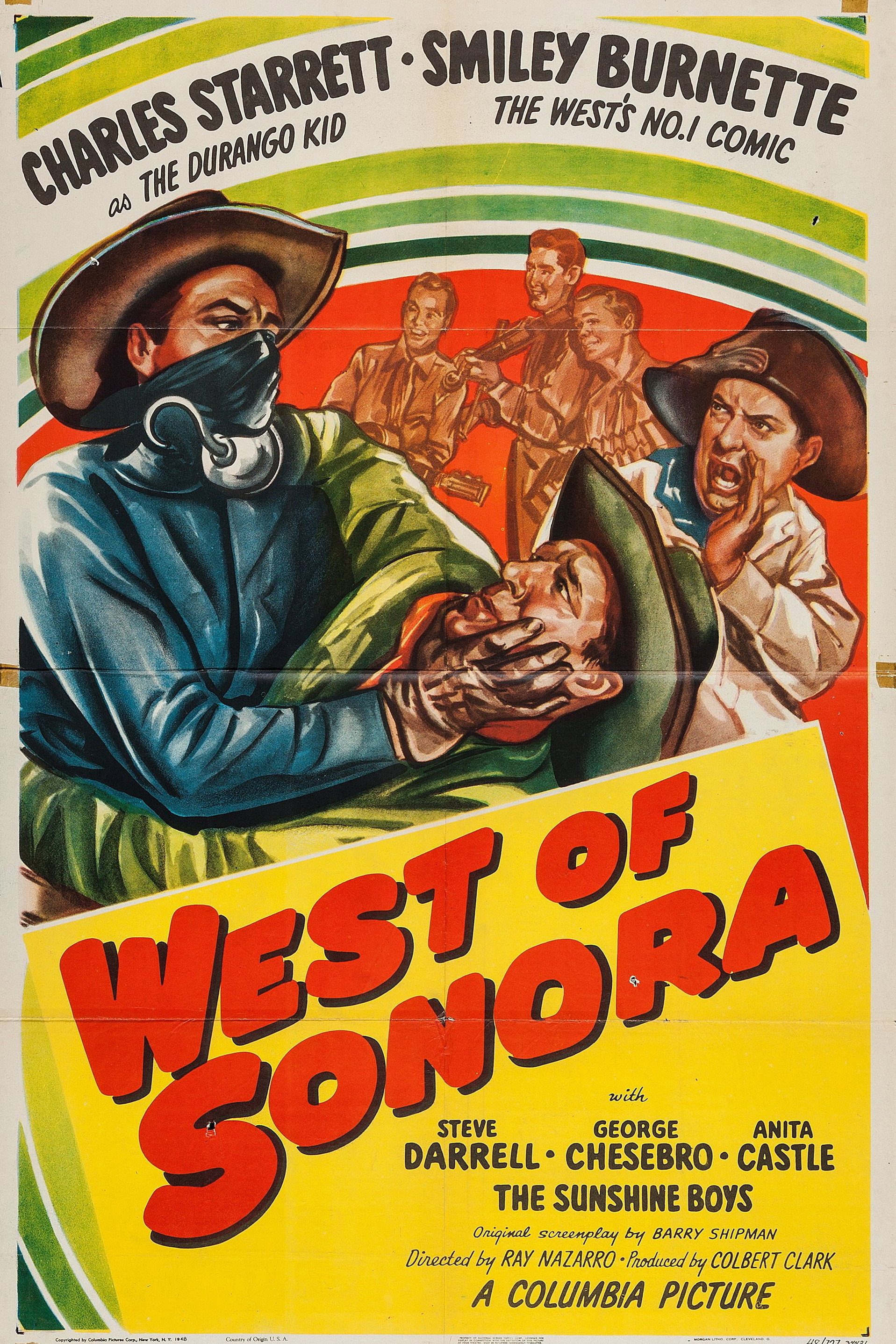 West of Sonora movie poster print