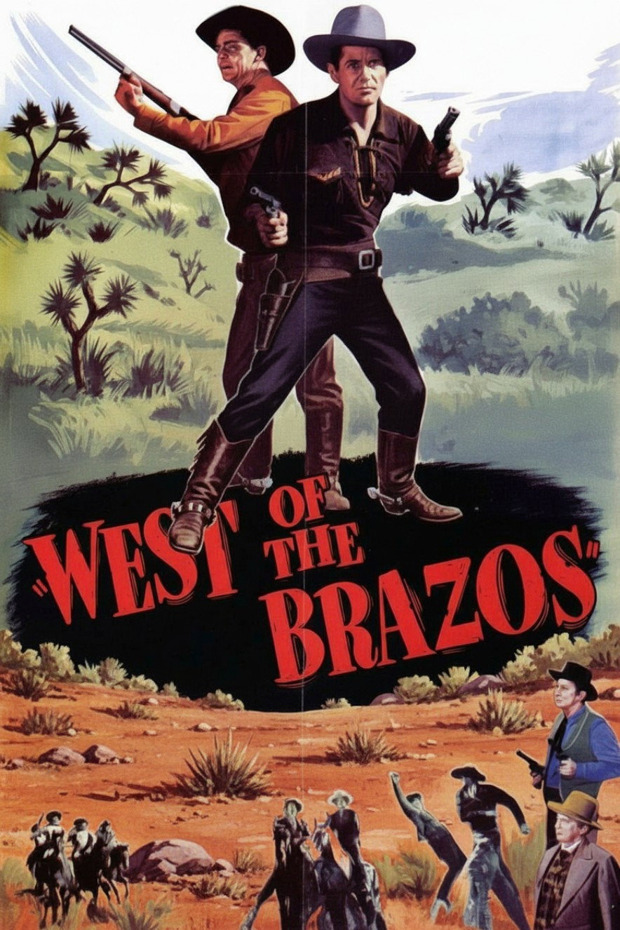 West of the Brazos movie poster print