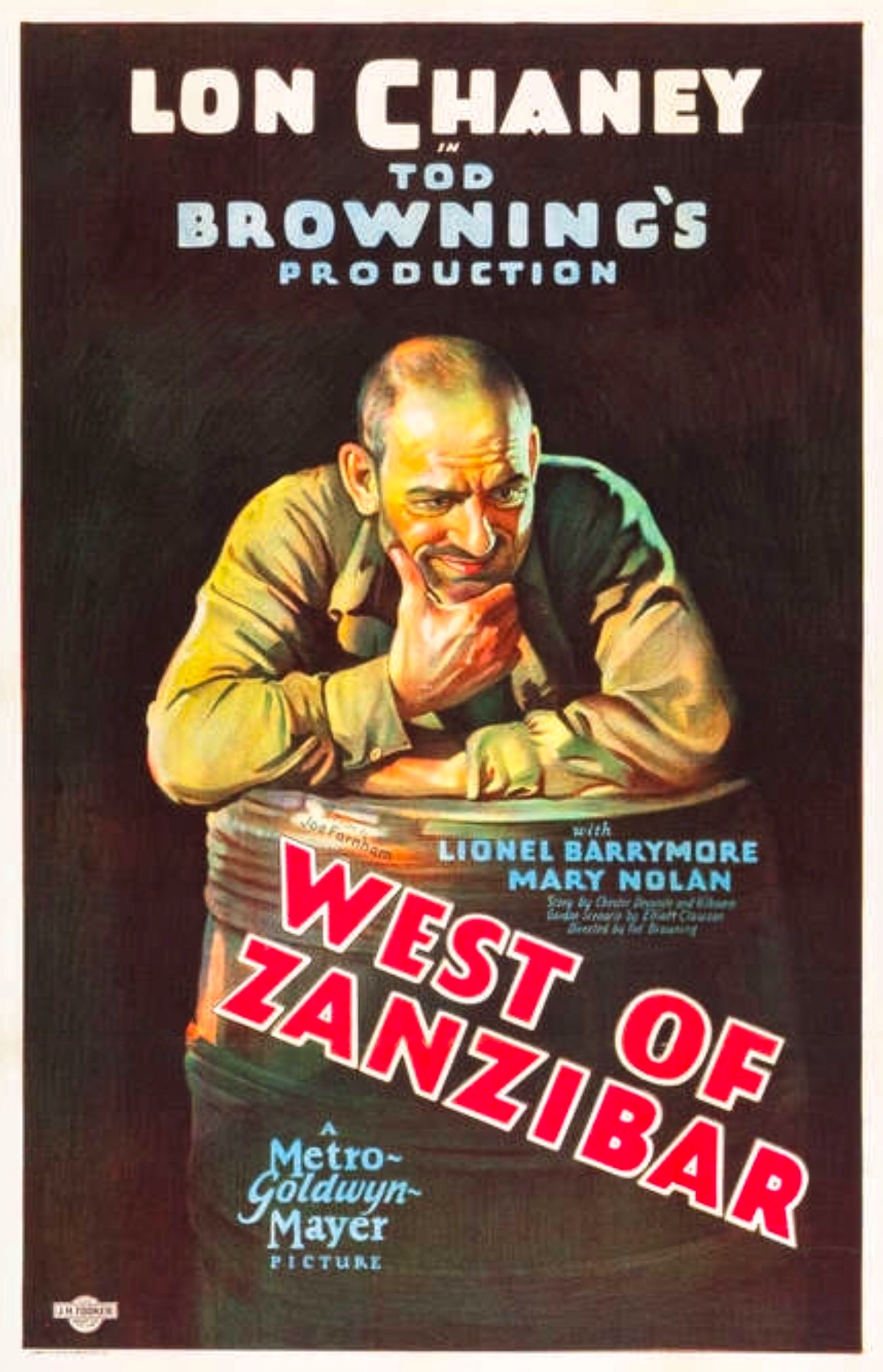 West of Zanzibar movie poster print