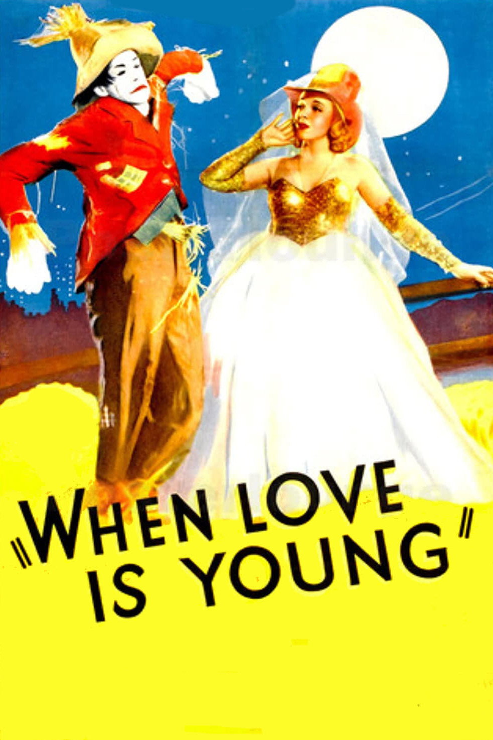 When Love Is Young movie poster print