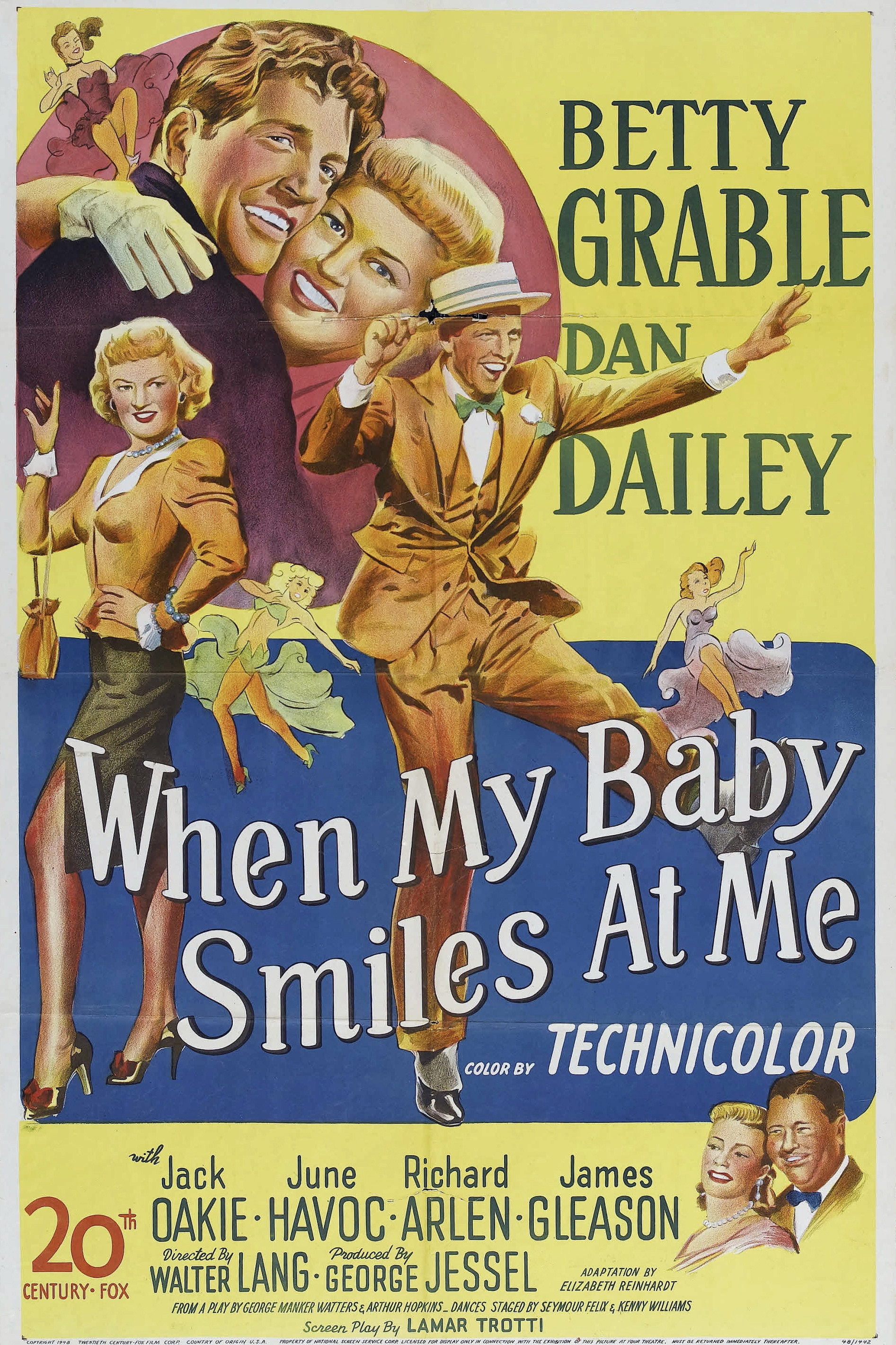 When My Baby Smiles at Me movie poster print