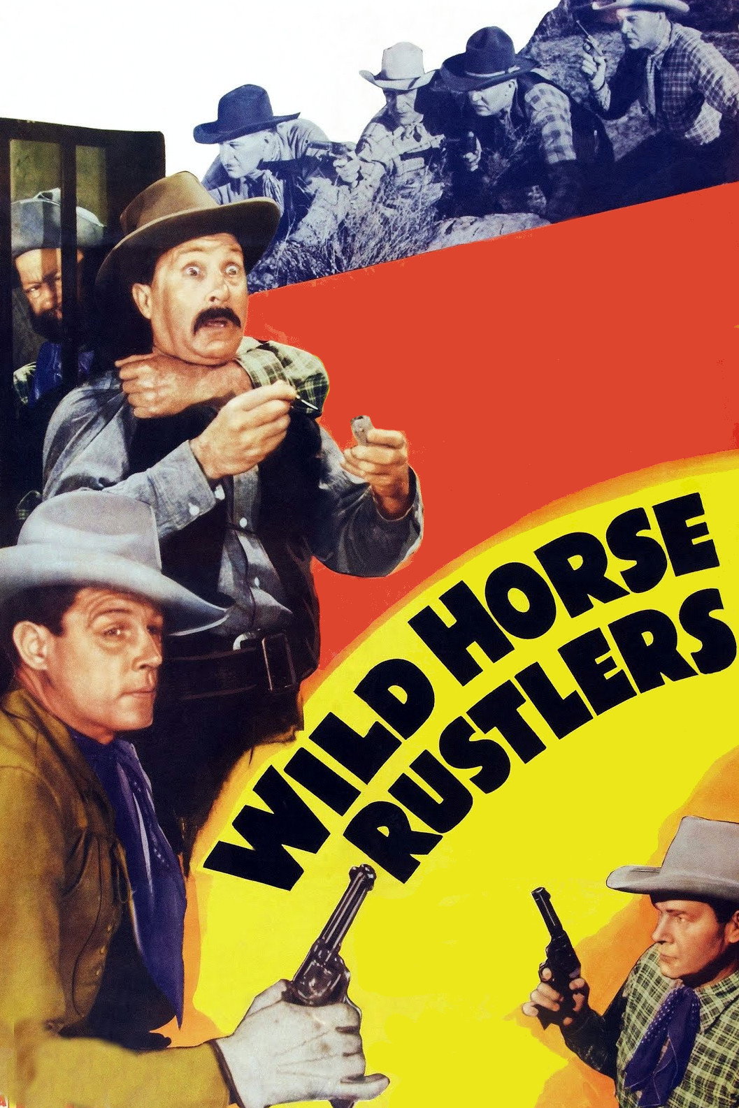 Wild Horse Rustlers movie poster print