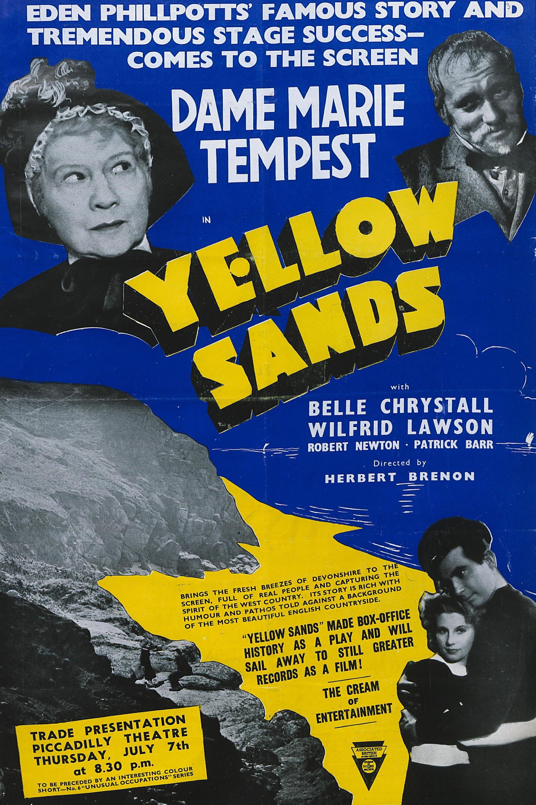 Yellow Sands movie poster print