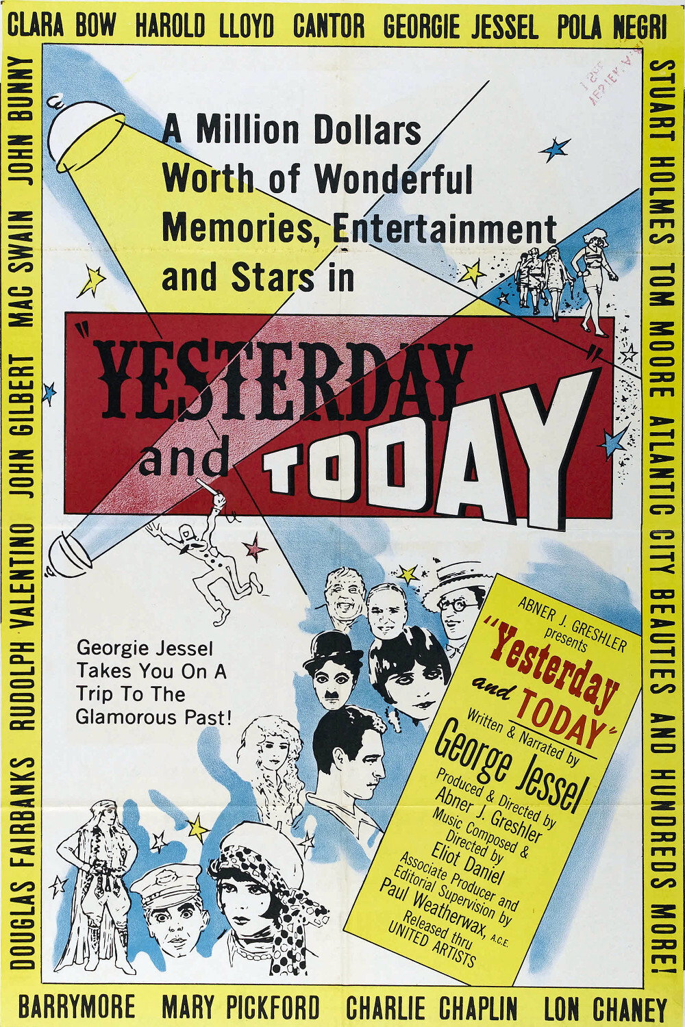 Yesterday and Today movie poster print